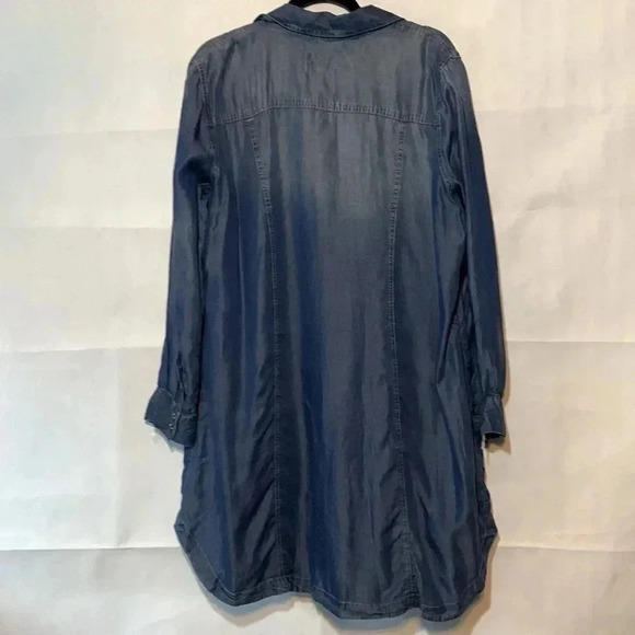 nwt JESSICA SIMPSON chambray SHIRT DRESS 1X (B) - Picture 2 of 7